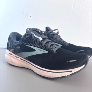 Brooks Ghost 14 Women Black Pink Running Shoes Size 8.5
